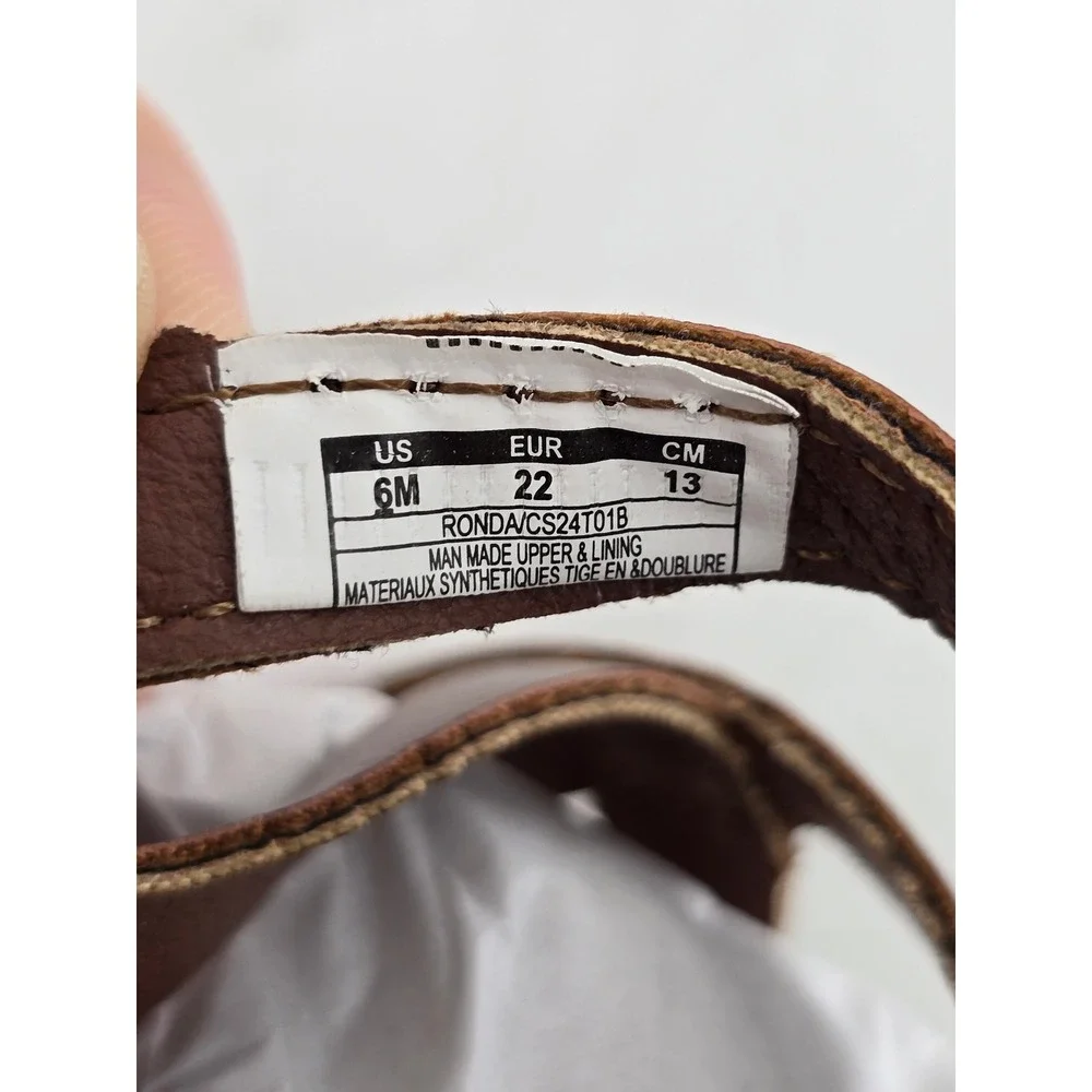 Carter's Ronda Gladiator Sandals Toddler Size 6 Brown CS24T01B - New